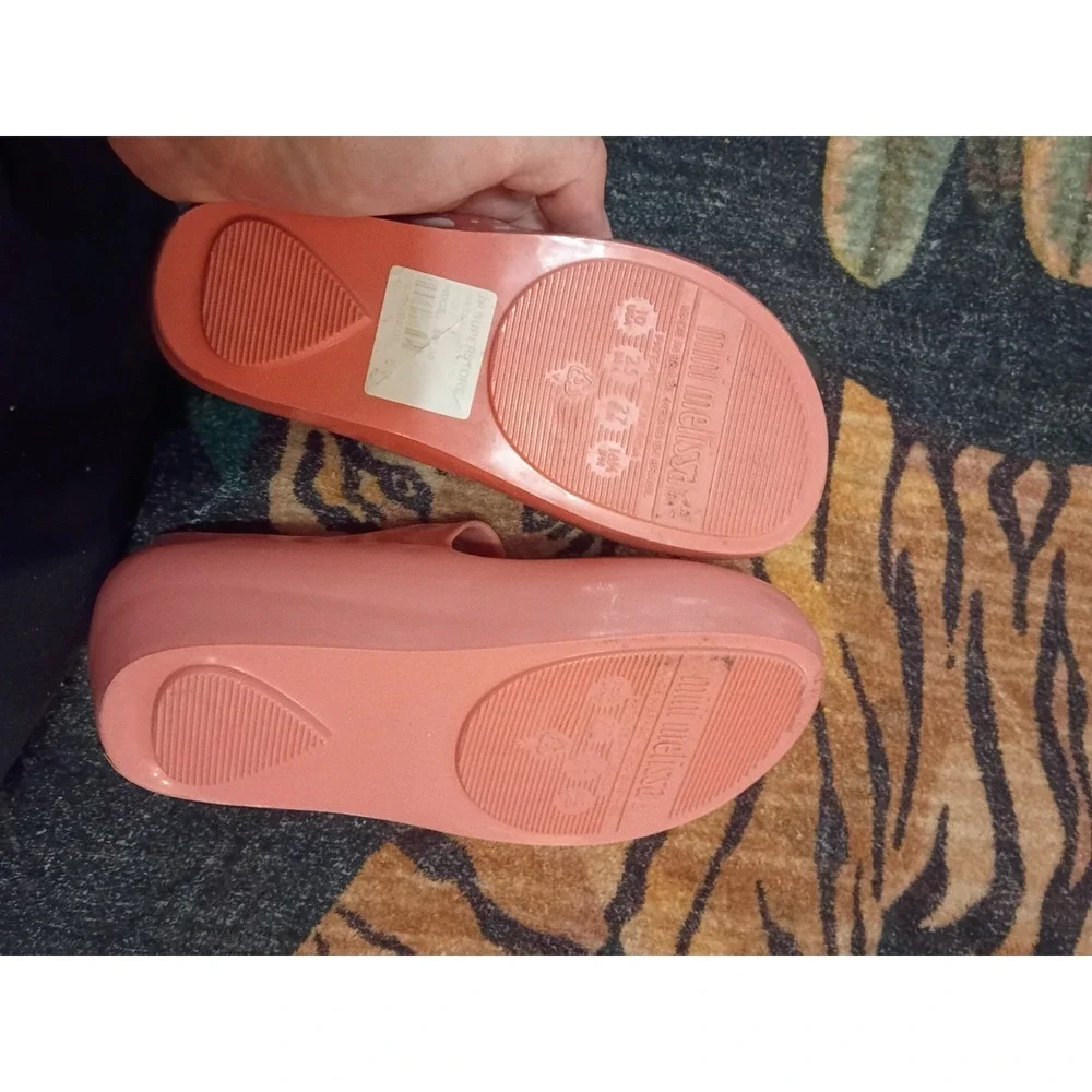 Lady And The Tramp Slippers Toddler Girls Size 10 Pink Mary Janes Mini Melisa